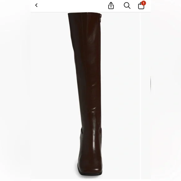 New Jeffrey  Campbell Hotlava Knee High Boot in color coffee - Picture 4 of 15